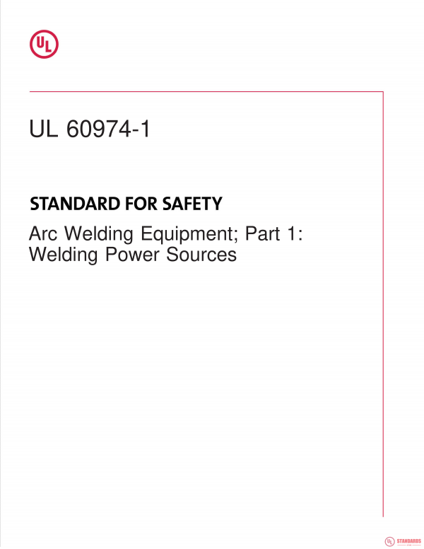 UL 60974-1 PDF UL 60974-1 PDF
